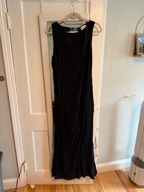 Princess Polly Black Sleeveless Maxi Dress with open strappy back